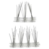 Antiklimstrips vogelpinnen - 20x - metaal - 165 cm - inbraakbeveiliging