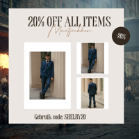 Maatpak Voor Heren | 3-delig Pak | Marineblauw | Kamgaren Wol | Lichtgewicht & Ademend | Peaky Blinders