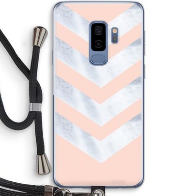 Marmeren pijlen: Samsung Galaxy S9 Plus Transparant Hoesje met koord