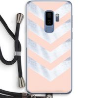 Marmeren pijlen: Samsung Galaxy S9 Plus Transparant Hoesje met koord