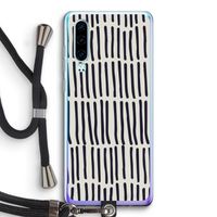 Moroccan stripes: Huawei P30 Transparant Hoesje met koord