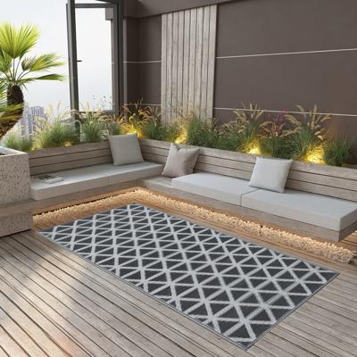 VidaXL Buitenkleed arakil 190x290 cm pp zwart