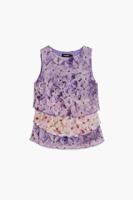Bloemenlaagjes T-shirt - RED - S