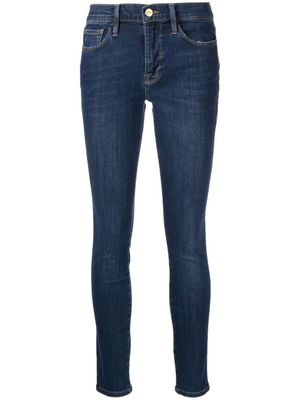 FRAME jean skinny à taille haute - Bleu