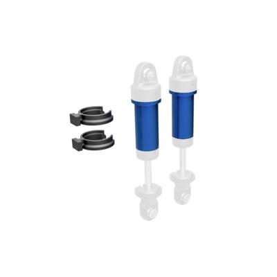 Traxxas TRX-9763-BLUE Demperbehuizing blauw (2), aluminium TRX-4M