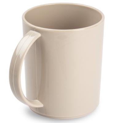Plasticforte onbreekbare Drinkbekers - kunststof - 350 ml - taupe - kinderen - camping