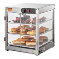 VEVOR 3-traps commerciële voedselverwarmer pizzakastverlichting 800W