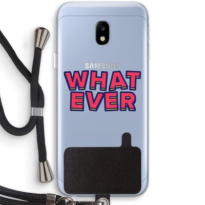 Whatever: Samsung Galaxy J3 (2017) Transparant Hoesje met koord