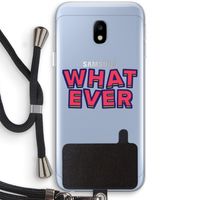Whatever: Samsung Galaxy J3 (2017) Transparant Hoesje met koord
