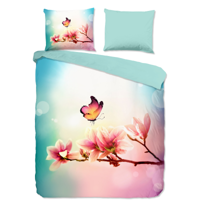 Dekbedovertrek Yuni Bloemen & Dieren 240x200 Cm Pure - Dekbed-Discounter.nl