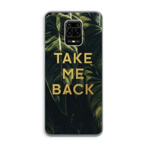 Take me back: Xiaomi Redmi Note 9 Pro Transparant Hoesje