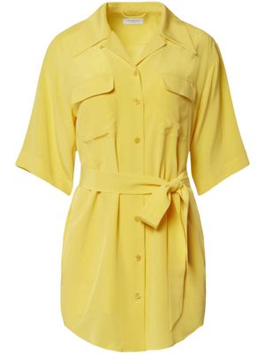 Equipment robe-chemise à manches courtes - Jaune