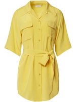 Equipment robe-chemise à manches courtes - Jaune