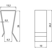 Fischer Elektronik Transistorklem Geschikt voor: TO-220 (l x b x h) 26.5 x 10 x 13.2 mm - thumbnail