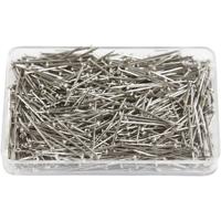 Creativ Company Kopspelden, l: 16 mm, dikte 0,65 mm, ca. 500 stuk, zilver, 35 gr/ 1 doos