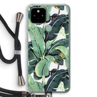 Bananenbladeren: Pixel 5 Transparant Hoesje met koord