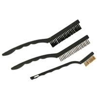 Staalborstel - 3-Pack - klein en groot - draadborstel - roestverwijderaar
