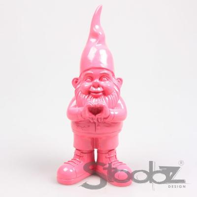 Stoobz Design Stoobz kabouter hart fuchsia 29.5cm