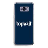 Topwijf Navy: Samsung Galaxy S8 Transparant Hoesje