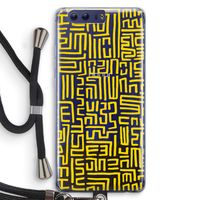 Majorelle Blue Print: Honor 9 Transparant Hoesje met koord