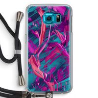 Pink Clouds: Samsung Galaxy S6 Transparant Hoesje met koord