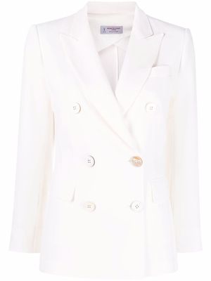 Alberto Biani blazer à boutonnière croisée - Blanc