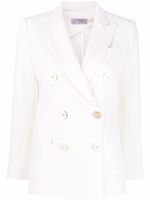 Alberto Biani blazer à boutonnière croisée - Blanc Alberto Biani blazer à boutonnière croisée - Blanc