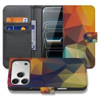 Polygon Pasjeshouder Drie Kaarten Slot Hoesje Apple iPhone 17 Pro | Book Case