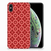 Apple iPhone Xs Max | TPU bumper | Batik Rood