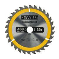DeWALT Cirkelzaagblad voor Hout | Construction | Ø 160mm Asgat 20mm 30T - DT1932-QZ