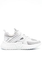 Philipp Plein baskets en cuir à ornements strassés - Blanc - thumbnail