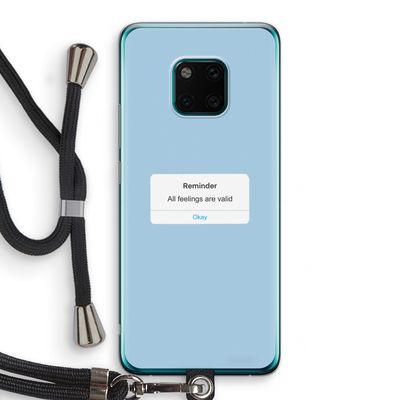 Reminder: Huawei Mate 20 Pro Transparant Hoesje met koord