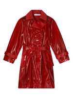 Dolce & Gabbana Kids trench ceinturé à boutonnière croisée - Rouge - thumbnail