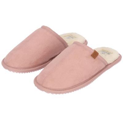 Apollo pantoffels - roze - met bont - voor dames - sloffen