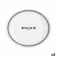 Dinerbord Luminarc Friends Time Bistr Wit/Zwart Glas Ø 30 cm Vlees (12 Stuks)
