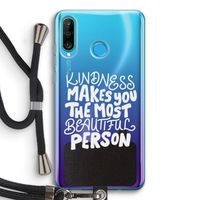 The prettiest: Huawei P30 Lite Transparant Hoesje met koord