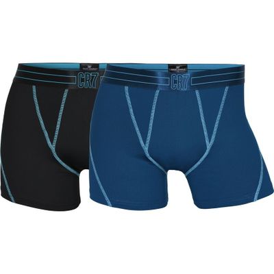 CR7 Boxershorts Mesh 2-Pack - Zwart/Navy