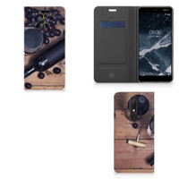 Nokia 5.1 (2018) Flip Style Cover Wijn