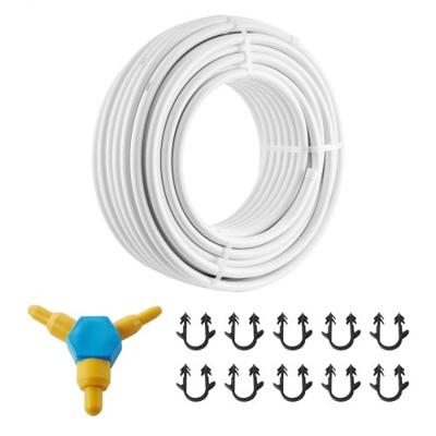 VEVOR aluminium composietbuis, aluminium meerlagencomposietbuis, 50 m, wit, PEX buis, aluminium meerlagencomposietbuis, MV buis, meerlagenbuis, ideaal voor vloerverwarming en radiatoraansluiting, aluminium composietbuis
