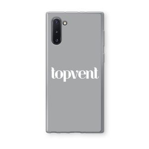 Topvent Grijs Wit: Samsung Galaxy Note 10 Transparant Hoesje