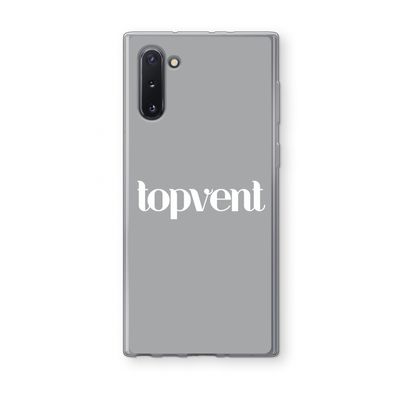 Topvent Grijs Wit: Samsung Galaxy Note 10 Transparant Hoesje