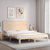 Bedframe zonder matras massief grenenhout 160x200 cm