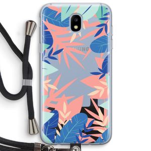Tropisch: Samsung Galaxy J5 (2017) Transparant Hoesje met koord