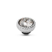 Melano Twisted Bali Petite Steentje Crystal | Zilver