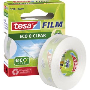 tesa 57043-00000-01 tesafilm Eco & Clear Transparant (l x b) 33 m x 19 mm 1 stuk(s)