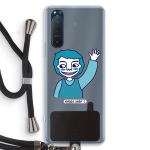 Zwaai: Sony Xperia 5 II Transparant Hoesje met koord