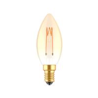 LED Kaarslamp goud E14 - Gloeilamp design - Dimbaar extra warm wit - 1800K LED Kaarslamp goud E14 - Gloeilamp design - Dimbaar extra warm wit - 1800K