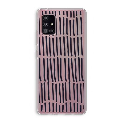 Moroccan stripes: Samsung Galaxy A51 5G Transparant Hoesje