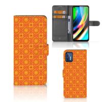 Motorola Moto G9 Plus | Telefoon Hoesje | Batik Oranje