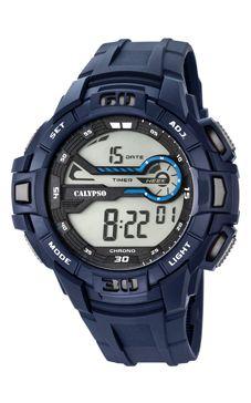 Horlogeband Calypso K5695-2 / K5695-1 Rubber Blauw